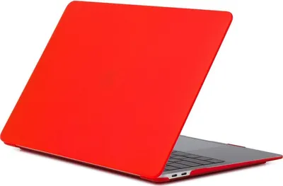 Produktbild von Mobigear Matte MacBook Air 13 Zoll (2018-2020) Hardcase Hülle MacBook Case - Rot - Model A1932 / A2179 / A2337