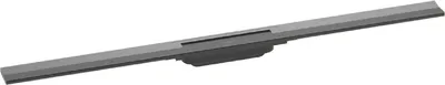 Produktbild von hansgrohe RainDrain Flex Duschrinne 1000mm, brush. bla vc, FM-Set, kürzbar