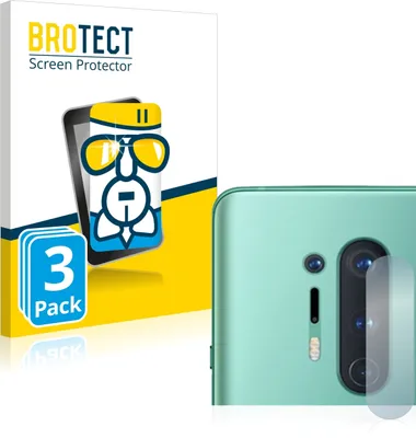 Produktbild von 3x BROTECT Schutzglas für OnePlus 8 Pro (NUR Kameraschutz) Schutzfolie Panzer Folie Glas Display Schutz klar