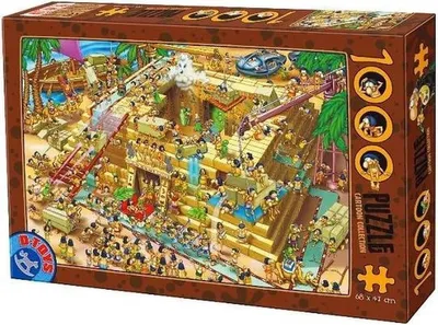 Produktbild von D -Toys Puzzle - Cartoon der ägyptischen Pyramide - 1000 Stücke