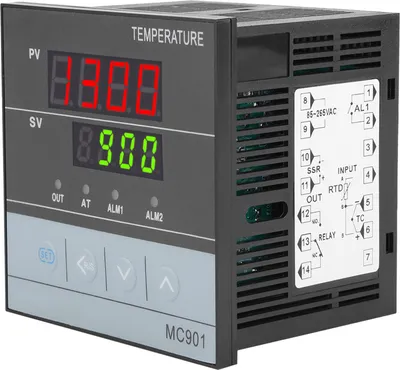 Image de MC901 Digital PID Temperature Controller K Type PT100 Sensor Input Relay SSR Output