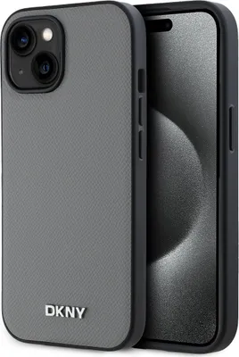 Obrázek produktu pro DKNY, Ochranné pouzdro MagSafe Silver Metal Logo pro Apple iPhone 13, šedé