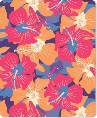 Produktbild von MuchoWow® Mauspad Mousepad Sommer - Blumen - Hawaii - Muster 19x23 cm - Mousepads - Maus Mat - Pad - Mausunterlage - Mauspads - Spielen