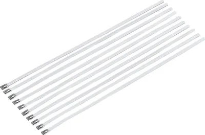 Produktbild von Hashiru Edelstahlkabelbinder 10er-Pack 4,6x300mm V4A Rostfrei