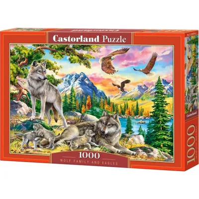 Produktbild von CASTORLAND Puzzle Wolfsfamilie 1000 Teile