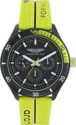 Produktbild von ASTON MARTIN Herren Uhr Analog Quarz AM FORMULA 1 MTFP1F502 Silikon