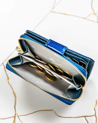 Produktbild von Damen-Ledergeldbörse PTN 76115-PR-8317 Blau