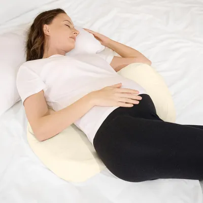 Immagine prodotto di LightEase Cuscino per il sonno laterale in gravidanza a doppio cuneo bianco