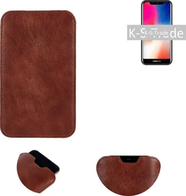 Produktbild von K-S-Trade Schutzhülle Handyhülle kompatibel mit Huawei Nova 4 Handytasche Kunstleder Sleeve in braun