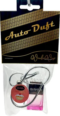 Produktbild von WonderWax Auto Duft Lufterfrischer Quadratisch pink-gold 8 ml| Savage|Innenraum Deko Parfüm Car Scent Baum Geruch Luxus Aufhänger