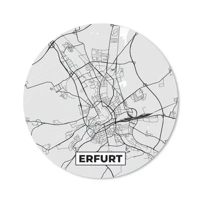 Produktbild von MuchoWow® Mauspad Mousepad Karte - Deutschland - Karte - Erfurt 50x50 cm - Mousepads - Maus Mat - Pad - Mausunterlage - Vinyl