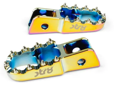 Obrázok produktu pre STR8 MX EVO CNC stúpačky pre spolujazdca Neochrome DERBI