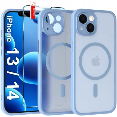 Obrázok produktu pre Matné magnetické puzdro pre iPhone 13 | 14 | kompatibilné s MagSafe, odolné + sklo