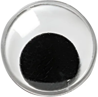 Produktbild von Wackelaugen Ø 20 mm Kunststoff weiss mit schwarzer Pupille