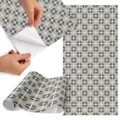 Produktbild von Möbelfolie 50x100 cm - Klebefolie Möbel - Selbstklebende Folie - Folie für Möbel - Möbelfolie Küche - Klebefolie Küche - Möbelfolie Schrank - Wasserdicht - Abwaschbar - Selbstklebend - Luftblasenfrei - Rückstandslos entfernbar - Geometrisches Muster