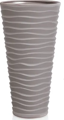 Zdjęcie produktu dla nabbi Wysoka plastikowa donica DPSA400 38,7 cm - mocca