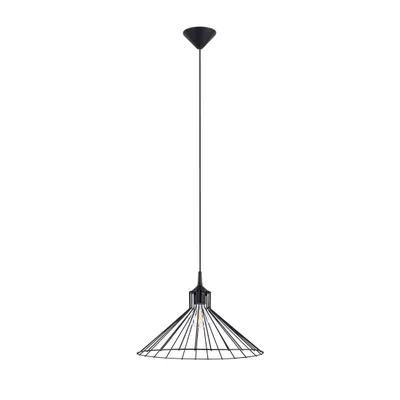 Zdjęcie produktu dla Lampa wisząca EDA czarna 1xE27x15W metal wym:86x40x40cm IP20 Sollux Lighting