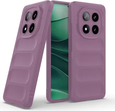Produktbild von Handy Hülle für Xiaomi Redmi Note 14 Pro 5G Grip Case Cover Schutzhülle Softgrip Farbe: Violett