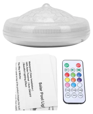 Obrázok produktu pre Solárne plávajúce osvetlenie do bazéna, RGB atmosférické osvetlenie, solárne osvetlenie do bazéna s 30 LED diódami, 3 úrovne jasu, časovač (4/6/8 hodín), ochrana IPX7