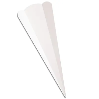 Produktbild von Schultüten-Zuschnitt 6-eckig, 68cm WEISS - Schultüten Rohling zum Basteln