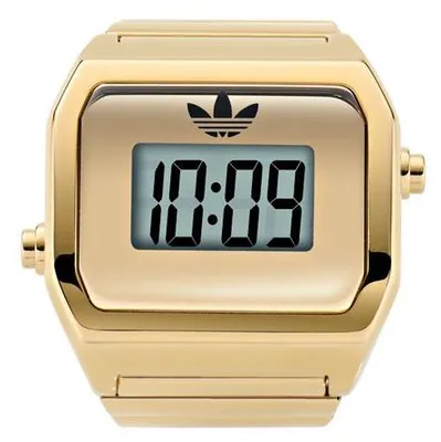 Produktbild von Adidas Damen Ring Uhr DIGITAL TWO RING Edelstahl gold AOST26036