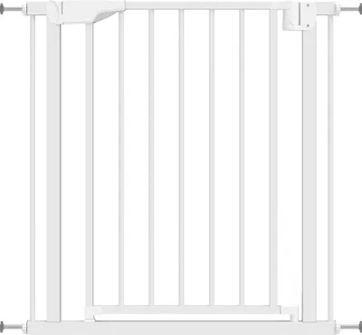 Immagine prodotto di Cancelletto di sicurezza per bambini, senza fori, chiusura automatica, 76-82 cm, bianco