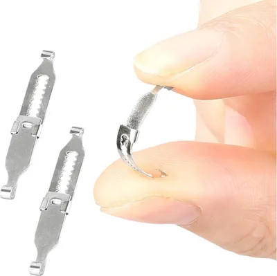 Produktbild von INF Einstellbare Zehennagelkorrektur Clips - 2 Stück Edelstahl Nagelrichter