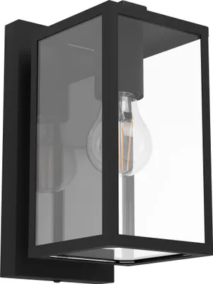 Produktbild von Eglo 900288 BUDRONE E27 Außen-Wand-/Deckenleuchte Schwarz IP44