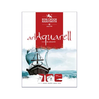 Produktbild von Koh-i-Noor Art Aquarell Block 300 g/m², A3, 10 Blatt