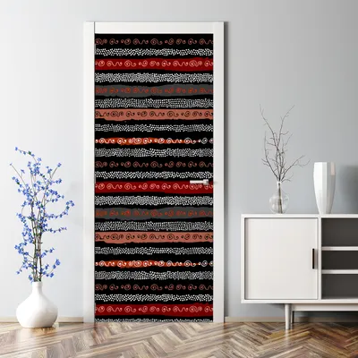 Produktbild von Dekorative Türposter selbstklebend Klebefolie Wandaufkleber Türaufkleber Boho ethnisch 70 x 200 cm