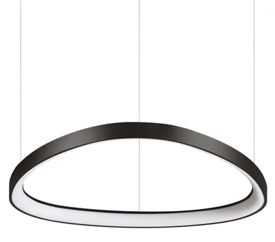 Zdjęcie produktu dla Gemini Współczesny Metalowy Czarny Żyrandol Wiszący Led 48W 3000K Ip20