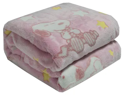 Productafbeelding van Snoopy Glow in the Dark Fleece Dekentje, 130 x 150 cm