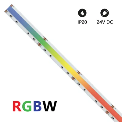 Zdjęcie produktu dla Alcapower Taśma LED COB RGBW 24V 16W/m 896 LED/m IP20 5m, wysokie CRI 90, światło białe naturalne 4000K, do wnętrz