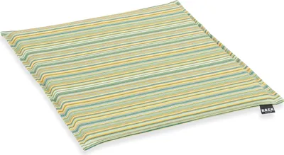 Produktbild von H.O.C.K. Yucatan Outdoor Sitzkissen MINNI 40x40x2cm gelb-grün small stripes