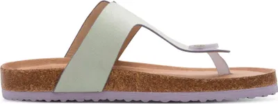 Produktbild von Tamaris Damen Pantolette Zehentrenner mit Tieffußbett vegan 1-27400-46, Größe:40 EU, Farbe:Grün