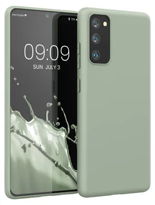 Produktbild von kwmobile Handyhülle für Samsung Galaxy S20 FE Hülle - TPU Case - Kabelloses Laden - Schutzhülle Cover in Graugrün