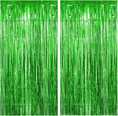 Productafbeelding van Slingers 1 m x 2 m feestdecoratie groen jungle - Set van 2 - Verjaardag decoratie slinger groen voetbal St Patrick's Day