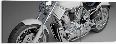 Produktbild von Bild auf Leinwand - Leinwandbild - Motorrad Geschwindigkeit Motor - 150x50cm - Wand Bild - Wanddeko - Leinwanddruck - Bilder - Kunstdruck - Wanddekoration - Leinwand bilder - Wandkunst - CA150x50-0516