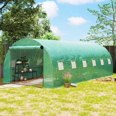 Immagine prodotto di Serra da giardino - Serra per coltivazione - Serra per propagazione - Serra - 600x300x197 cm - Pellicola resistente ai raggi UV