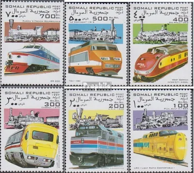 Produktbild von Briefmarken Somali Republic 1997 Mi 1997La-1997Lf die Legalität dieser Ausg. ist ungeklärt postfrisch Lokomotiven