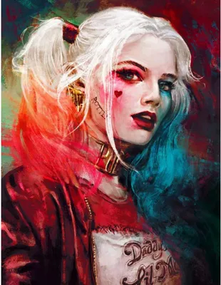 Zdjęcie produktu dla MALOWANIE PO NUMERACH Z RAMĄ Obrazy do malowania DC Harley Quinn 40x50 cm