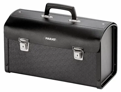 Image de Parat 2228000401 Mallette de rangement pour outils Noir Cuir véritable, Plastique