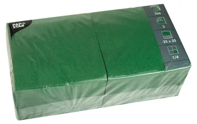 Obrázek produktu pro Papstar 12486, Zelená, Hedvábný papír, Jednobarevný, 46 g/m², 330 mm, 330 mm