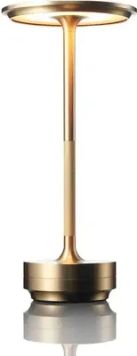 Produktbild von LED Tischlampe Kabellos Akku, Touch Tischleuchte Dimmbar, Tischlampen Batteriebetrieben Aufladbar, Aluminium, 3 Farbtemperatur, für Outdoor Nachttisch Esstisch Schreibtisch
