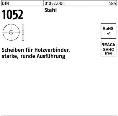 Produktbild von Reyher  Scheiben DIN 1052 St., 27x105x8 ÜH (25 Stück)