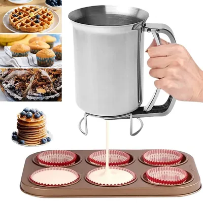 Produktbild von Kuchen Teigportionierer Teigspender Teigdosierer Messbecher für Muffins Cupcakes