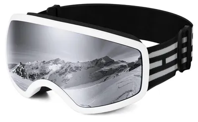 Image de Lunettes de ski pour enfants, adaptées au snowboard, protection UV, anti-buée, compatibles avec les casques