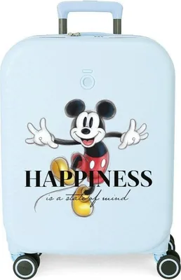 Obrázok produktu pre Cestovný kufor ABS MICKEY MOUSE Happines Turquesa, 55x40x20cm, 37L, 3668621 (malý exp.)