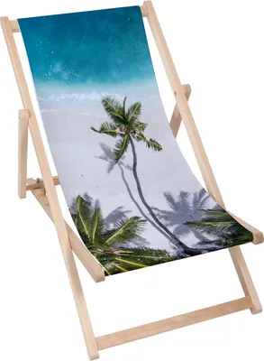 Produktbild von Dreamroots Liegestuhl klappbar Holz, Buchenholz bis zu 130 kg, Sonnenliege klappbar mit 3-stufiger Neigungsregulierung der Rückenlehne, Bahamas