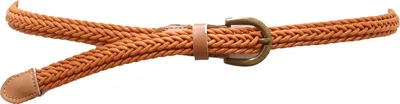 Imagen del producto de 4604AG cinturón de mujer con trenzado en la cintura, color marrón claro, marca VICOLO